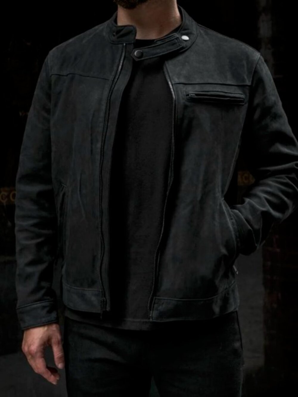 Thursday Boot Company Roadster Jacket - Black Matte Leather